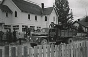 Boy Scouts at Bralorne Community Church, 1940's or 50's